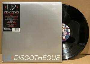 ◇盤質良好!UK盤/3枚組12inch◇U2 / Discothque ディスコテック (12 IST 649/854 941-1) Bono The Edge リミックス エレクトロ◇ポスター付