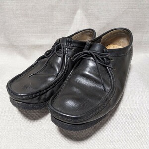 クラークスオリジナルズ Clarks Originals ブラック レザーシューズ 革靴 42サイズ 26cm スムースレザー 黒 ブラック ワラビーブーツ