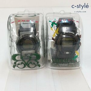 A448a [セット] CASIO カシオ G-SHOCK 腕時計 DW-003E-8AT グレー DW-003R-5T ブラック系 | ファッション小物 P