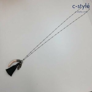 A435a [人気] Andrea D'AMICO アンドレアダミコ ネックレス シルバー 牙 羽 COLLANA CATENA+CORNO+PIUM+NAP | G