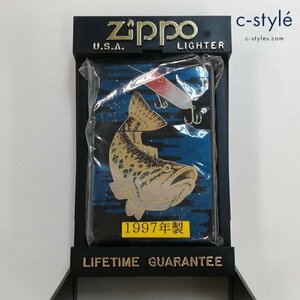 A513a [未使用品] ZIPPO ジッポー 1997年製 フィッシング 魚 オイルライター マルチカラー 喫煙具 煙草 タバコ | その他 O