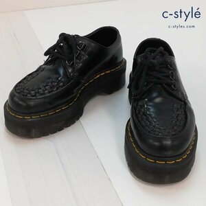 A552b [人気] Dr.Martens ドクターマーチン レザーシューズ UK4 ブラック ASHLEY 15728001 レディース | G