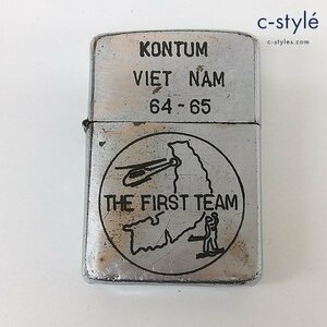 A731a [人気] ZIPPO ジッポー オイルライター シルバー ベトナム FIRST TEAM 第1騎兵師団 喫煙具 タバコ 煙草 | その他 G