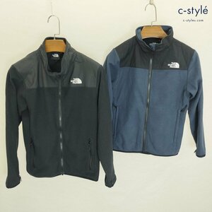 D317b [秋冬][セット] THE NORTH FACE マウンテンバーサマイクロジャケット 140 150 ネイビー ブラック キッズ 男の子 | アウター G