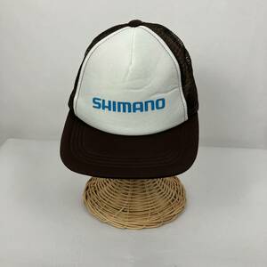 SHIMANO 帽子 キャップ ワンポイント 野球帽 シンプル カジュアル スポーツ ロゴ ブラウン メンズ FA147