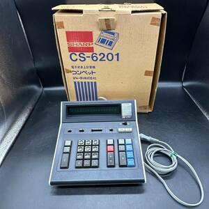  super rare CS-6201 operation verification settled made in Japan SHARP COMPET sharp navy blue pet count machine calculator Showa Retro that time thing period thing T3 mountain 