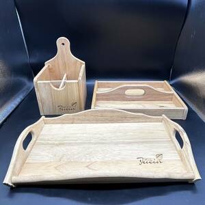 jucia tray O-Bon tray tree. tool box wooden light oak Thai T6