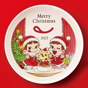 【非売品】 不二家 ペコちゃん クリスマス プレート お皿 飾り皿 2023 FUJIYA Christmas Plate