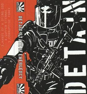 Detain / State Of Emergency IRATE Tape лента nyhc metalcore powerviolence punk crust hardcore beatdown moshcore