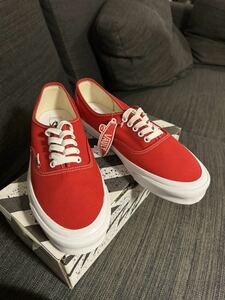 VAULT BY VANS OG AUTHENTIC LX Red/TRUE WHITE バンズ　オーセンティック　28.5cm US10.5