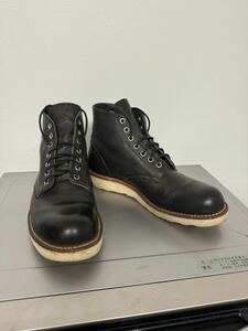 【8D廃盤12年】レッドウィング 8190 アイリッシュセッター チャコール ラフ＆タフ 茶 プレーントゥ ブーツ redwing HOPESMORE 26cm