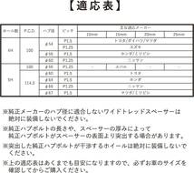 新品未使用 シンセイ ワイドトレッドスペーサー 10mm PCD114.3 M12×P1.5 5H 2枚 HW5110-60T_画像3