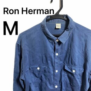 Ron Herman ロンハーマン シャツ ボタンシャツ ブルー系 M