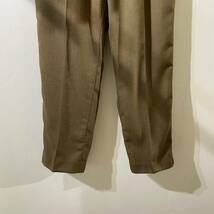 vintage military wool poly dress brown pants イギリス軍 古着 ミリタリー ウールポリドレスブラウンパンツ 軍物 ビンテージ_画像4