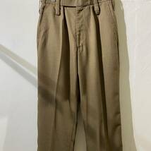 vintage military wool poly dress brown pants イギリス軍 古着 ミリタリー ウールポリドレスブラウンパンツ 軍物 ビンテージ_画像3