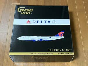 【新品・未展示】GEMINI200 ジェミニ200 1/200 DELTA Airlines デルタ航空 ＜現行塗装＞ B747-400 Reg.N668US No.G2DAL582