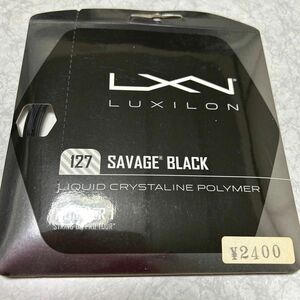 ♪ルキシロン サベージ BLK 127 WRZ994300 硬式テニス ストリング LUXILON