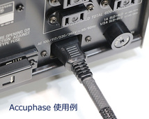 送料無料！ 旧規格 角2P 適応 非メッキプラグ仕様 電源ケーブル 180cm@Accuphase/Luxman/TEAC/MICRO/アキュフェーズ/ラックス/ティアック　_画像8