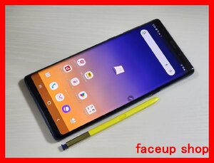 　★【36992WM】 ジャンク docomo SC-01L SAMSUNG Galaxy Note9 オーシャンブルー SIMロック解除済 1円 ! 1スタ !