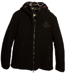 モンクレール　リバーシブル　ボア ダウン ジャケット　ブラック 国内正規品　MONCLER　#B2