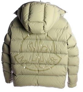 21AW モンクレール ナイロン ダウン ジャケット　ベージュカーキ　 MONCLER 国内正規品　#B1