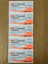 「富士急行」優待券（①電車・バス・観光施設共通優待券５枚　②優待割引券冊子１冊）有効期限2024年5月31日_画像2