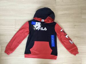 120 FILA フード付きパーカー　 スウェット　トレーナー　長袖　USサイズ7