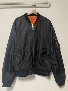 ★RAF SIMONS 採用 ボンバージャケット FOSTEX XXXL 3XL オーバーサイズ オーバーシルエット ブラック 黒 MA-1 ミリタリー 迷彩 Kanye★