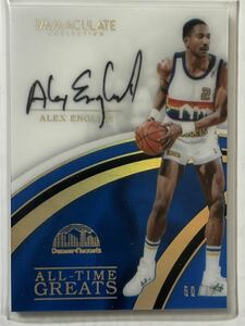 NBA Alex English 直筆 サインカード 2016-17 Panini 75シリ