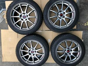 SSR GTV02スタッドレス 4本セット235/45R 17 ダンロップ　ウィンターマックス　　WINTER MAXXインプレッサ等　8.0J+45 114.3 5穴