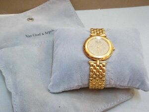 VanCleef&Arpels ヴァンクリーフ＆アーペル K18 無垢 ダイヤ文字盤 メンズ 腕時計