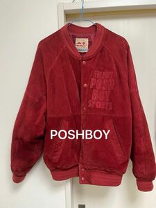 スタジャン　スウェード　POSHBOY