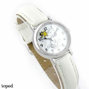  move Woodstock Citizen Q&Q Snoopy wristwatch second needle Woodstock waterproof analogue lady's / Kids white SNOOPY