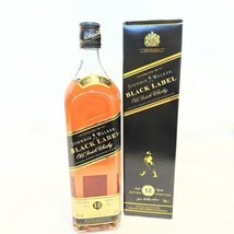 JOHNNIE WALKER BLACK LABEL EXTRA SPECIAL 12年 ジョニーウォーカー ブラックラベル エクストラスペシャル 1000ml 43％ ウィスキー S2368_画像1