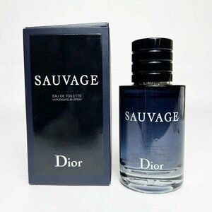 残量9割程度 Dior SAUVAGE 60ml クリスチャンディオール ソヴァージュ オードゥ トワレ EDT 美品 箱付き 現状品 高級 格安 中古 人気HK0001