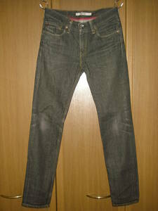 Levis リーバイス 606 ブラックデニム スリム スキニー ジーンズ パンツ W32 スーパースリム 日本製 ブラックジーンズ ( L 510 666 パンク