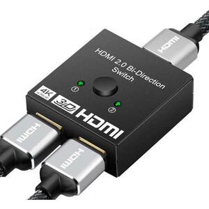 HDMIセレクター 双方向 HDMI分配器 2入力1出力 1入力2出力