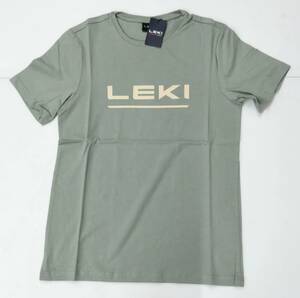 国内未発売の正規輸入・激レアアイテム！　LEKI　Tシャツ　スモーキーグリーン　L（日本規格ではO相当）バーゲン価格！即決・現品限り
