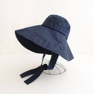 //【美品】Lola HATS ローラハット *ナイロンハット*帽子ブリムサファリ折り畳みコンパクトネイビー(ha33-2312-321)【32L32a】