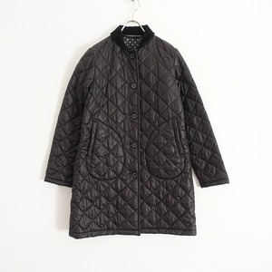 //トラディショナルウェザーウェア Traditional Weatherwear *撥水加工キルティングコート*34黒ブラック丸襟(jk33-2311-887)【01L32】