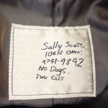 //サリースコット Sally Scott *アンゴラ混ダブルボタンコート*9ARネイビーウール混無地(jk33-2311-825)【21L32】_画像8