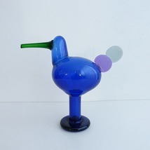 //【北欧】美品/廃番/500個限定/イッタラ *BIRDS BY TOIKKA Kiikkuri バード ウルトラマリンブルー*【陶器】(wa85-2312-15)【51L32】_画像1