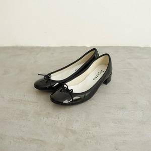 //レペット repetto *CAMILLE BALL AD パテントレザーパンプス 36/22*黒ブラック皮革靴ヒールシューズ(sh5-2311-85)【71L32】