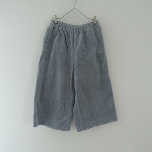 //【定価1.2万】ナチュラルランドリー NATURAL LAUNDRY *8wストレッチコールガウチョパンツ*2綿コーデュロイ(25-2312-163)【03L32】