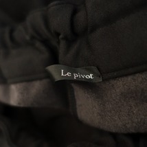 //ルピボット Le pivot *ストレッチワイドストレートパンツ*ブラックポンチウエストゴム紐イージーパンツ裏毛(2-2312-294)【13L32】_画像5