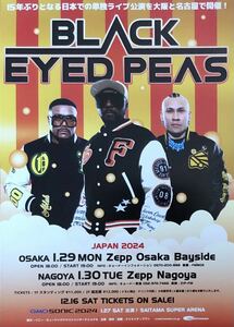 BLACK EYED PEAS ( black * I do*pi-z) JAPAN 2024 leaflet not for sale [ere beige .n]