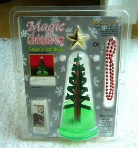  new goods unused free shipping with defect Magic tree Christmas tree 12 hour ... mystery . tree standard type 16cm green 