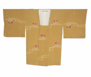  Japanese clothes coat door garment total aperture stop pattern rubbish ..* dirt * protection against cold unused 