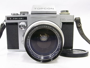 e10941　TOPCON RE SUPER TOKYO KOGAKU 1:2.8 f=35mm　トプコン　一眼レフカメラ　フィルムカメラ　レンズ　シャッターOK