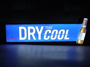 e10849　スーパードライ　DRY THE COOL　看板　照明看板　電飾看板　通電確認済